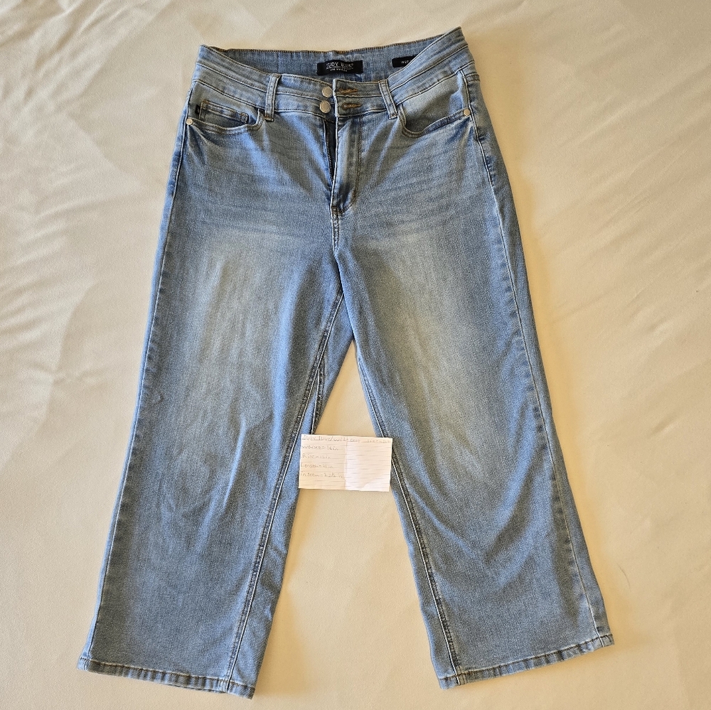 Judy Blue Flare Wide Leg Blue Jeans